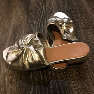 Target silver bow sandal
